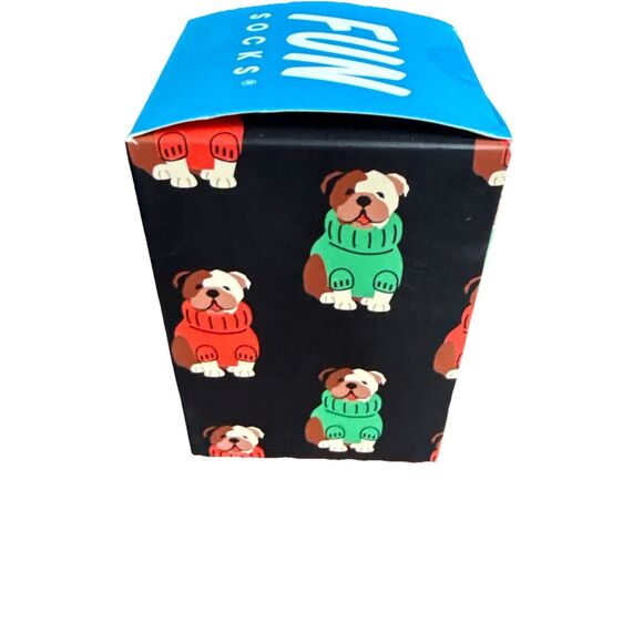 United Legwear Fun Socks 6-12 Dogs w/Christmas Sweaters Grey Rare 4 Pairs! Rare - Picture 3 of 7